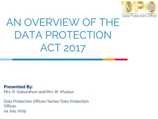 The Data Protection Act 2017: A Comprehensive Overview