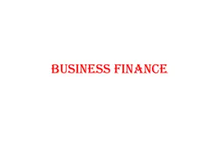 Business Finance: Key Aspects and Functions