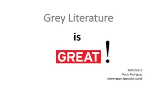 Understanding Grey Literature in Health Sciences