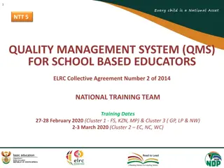 Quality Management System Training for School-Based Educators