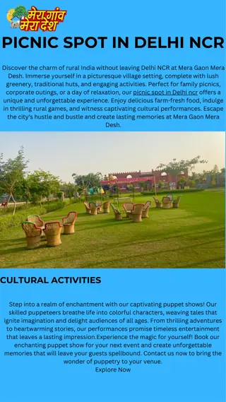 Mera Gaon Mera Desh Your Perfect Picnic Spot in Delhi NCR