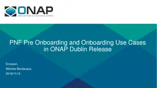 ONAP Dublin Release: PNF Pre-Onboarding and Onboarding Use Cases