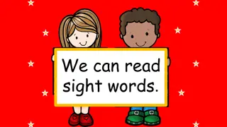 Learning Sight Words Through Visual Aid