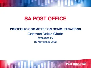 SA Post Office Portfolio Committee on Communications Contract Management Overview