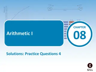 Arithmetic Practice Questions and Currency Conversions