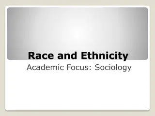 Race and Ethnicity in Sociology: An Overview