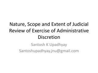 Judicial Review of Administrative Discretion