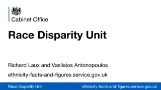 Ethnic Disparities in Various Aspects of Society