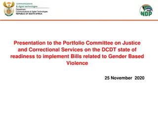 Department of Communications and Digital Technologies Readiness for Gender-Based Violence Bills