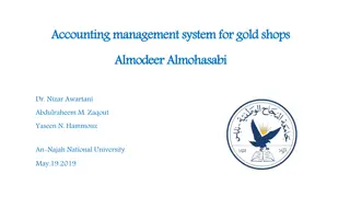 Comprehensive Accounting Management System for Gold Shops