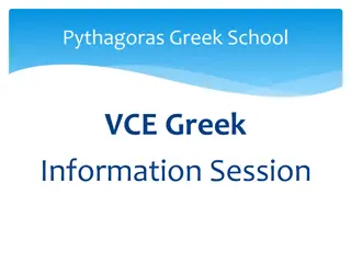 VCE Greek Studies: Curriculum, Assessment, and Study Scores