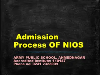 NIOS Admission Process: Advantages, Disadvantages, and Eligibility Criteria