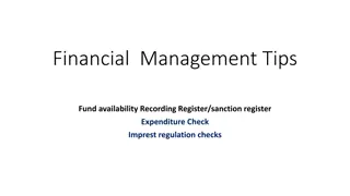 Financial Management Tips for Fund Availability Recording and Expenditure Management