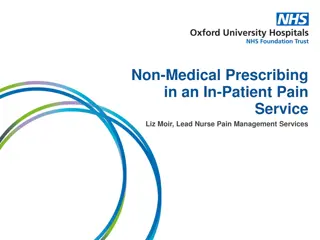 Practical Aspects of Non-Medical Prescribing in In-Patient Pain Management