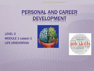 Personal and Career Development: Skills and Abilities