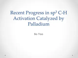 Advances in sp3C-H Activation Catalyzed by Palladium - Bo Yao