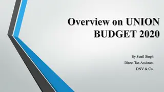 Overview of Union Budget 2020 and Income Tax Slabs