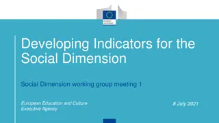 Developing Indicators for Social Dimension in European Higher Education