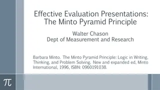 Mastering Effective Evaluation Presentations with the Minto Pyramid Principle