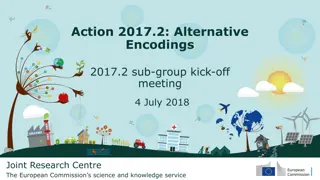 Alternative Encodings for GIS Systems - Action 2017.2 Report