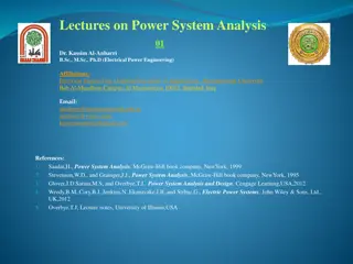 Power System Analysis: Key Concepts and Models