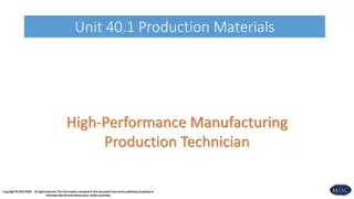 Engineering Materials and Production Techniques Overview