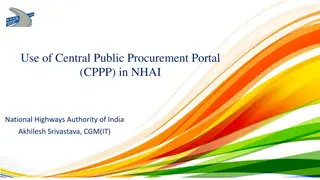 Advantages of Central Public Procurement Portal (CPPP) in NHAI