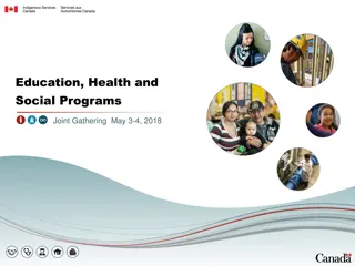 Updates on Education, Health, and Social Programs Transformation Initiatives