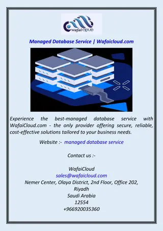 Experience the best-managed database service with WafaiCloud.com - the only