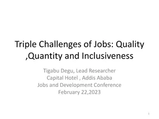 Triple Challenges of Jobs: Quality, Quantity, and Inclusiveness Conference Insights