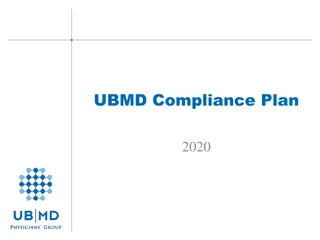 UBMD Compliance Plan 2020 Overview