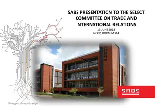 Overview of South African Bureau of Standards (SABS)