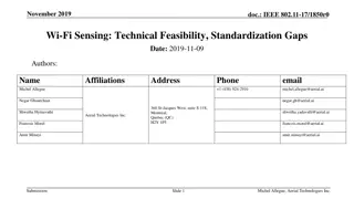 Exploring Wi-Fi Sensing: Feasibility and Standardization Gaps