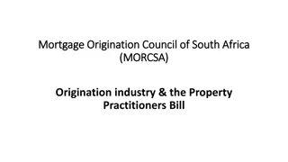 Mortgage Origination in South Africa: Role and Regulation Overview