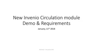 New Invenio Circulation Module Demo - Requirements and Workflow Proposal