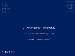 Overview of Insolvency Procedures in Business and Individual Cases