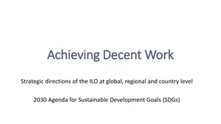 Connecting the 2030 Sustainable Development Goals with Decent Work