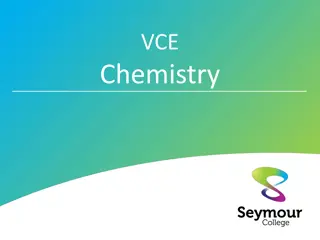 Chemistry with Seymour College - VCE Chemistry Course Overview