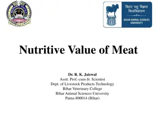 Understanding the Nutritive Value of Meat: A Comprehensive Overview