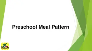 Preschool Meal Pattern Guidelines