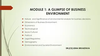 The Business Environment: Key Concepts and Applications