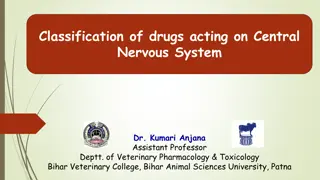 Classification of Drugs Acting on Central Nervous System