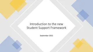 Introduction to the new   Student Support Framework