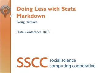 Doing Less with Stata Markdown