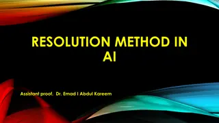 RESOLUTION METHOD IN AI