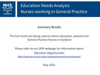 Education Needs Analysis Nurses working in General Practice