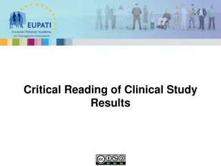 Critical Reading of Clinical Study Results