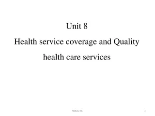 Health Service Coverage for Quality Healthcare