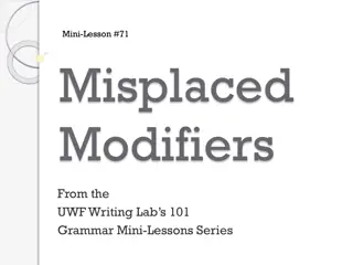 Understanding Misplaced Modifiers in Grammar