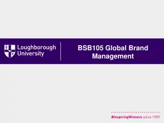 Comprehensive Overview of BSB105 Global Brand Management